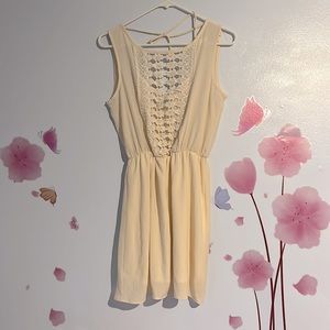 Open back mini dress